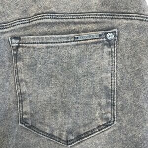 refuge DENIM Jeans Womens 27 Wide Leg Cargo Pockets Black Contrast Stitching